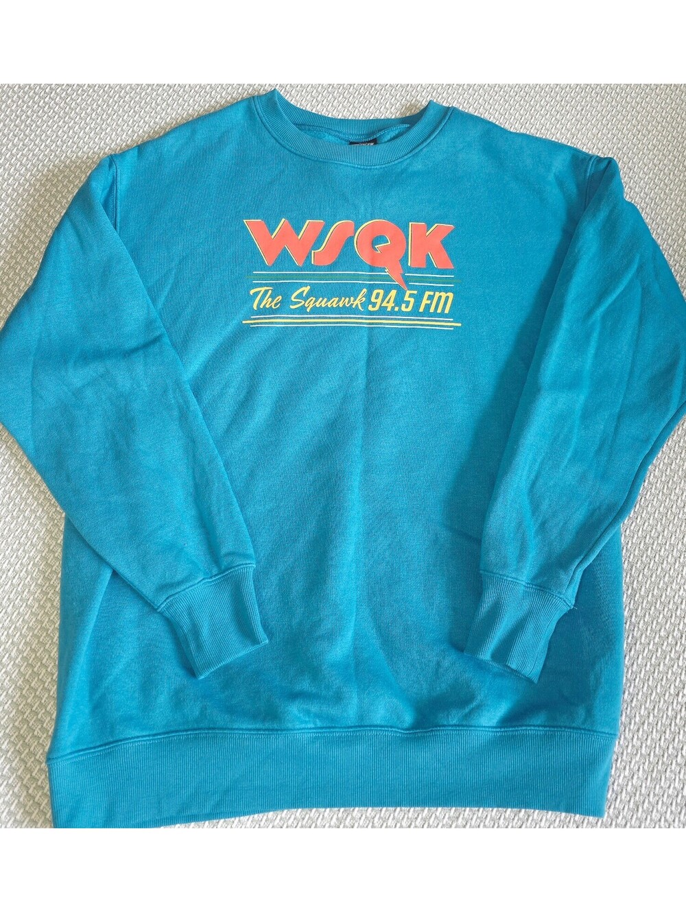 Stranger things sweatshirt wsqk the squawk 94.5 FM size Xs